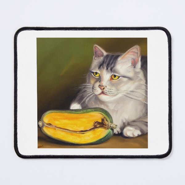Artikelvorschau, Katze frisst Kürbis 01 entworfen und verkauft von CheeseBlueprint.