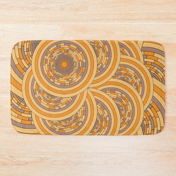 Item preview, Circular abstract yellow print elegant boho style designed and sold by Martapp.