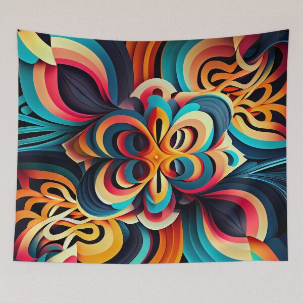 Item preview, Vivid Pattern Digital Painting designed and sold by CodeAndColors.