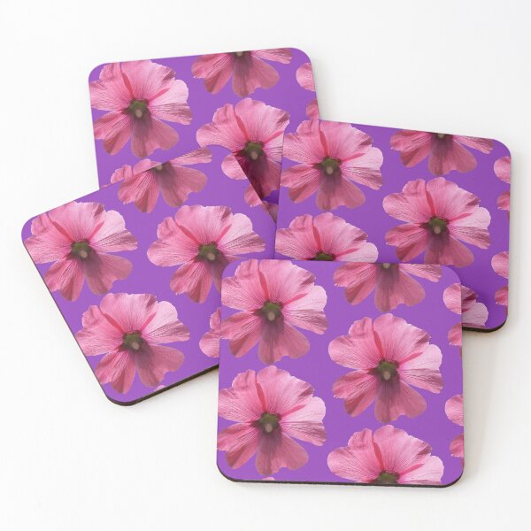 Item preview, Pink floral pattern - purple background designed and sold by DrAgonPhotos.