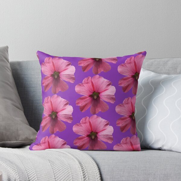 Item preview, Pink floral pattern - purple background designed and sold by DrAgonPhotos.