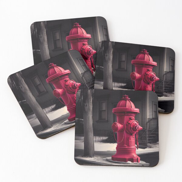 Item preview, The Power of Red Leverage and Hydrant in Tones Digital Painting designed and sold by CodeAndColors.