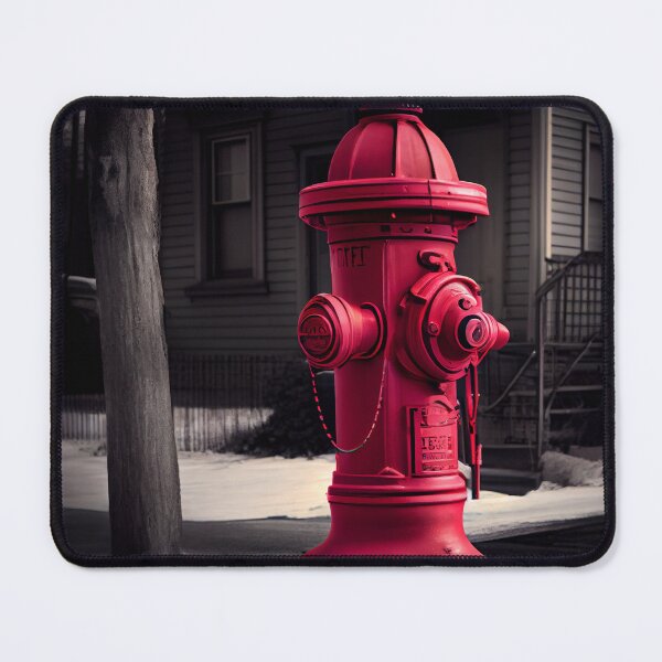 Item preview, The Power of Red Leverage and Hydrant in Tones Digital Painting designed and sold by CodeAndColors.