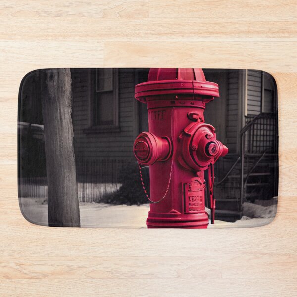 Item preview, The Power of Red Leverage and Hydrant in Tones Digital Painting designed and sold by CodeAndColors.