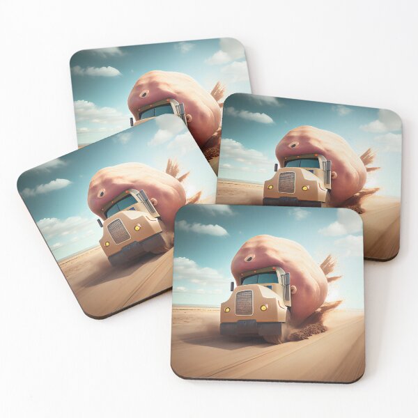 Item preview, Truckin Through Potatoes Fury Digital Painting designed and sold by CodeAndColors.