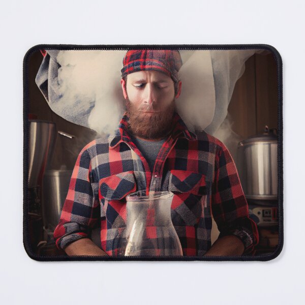 Item preview, Brewing in Flannel Digital Painting designed and sold by CodeAndColors.