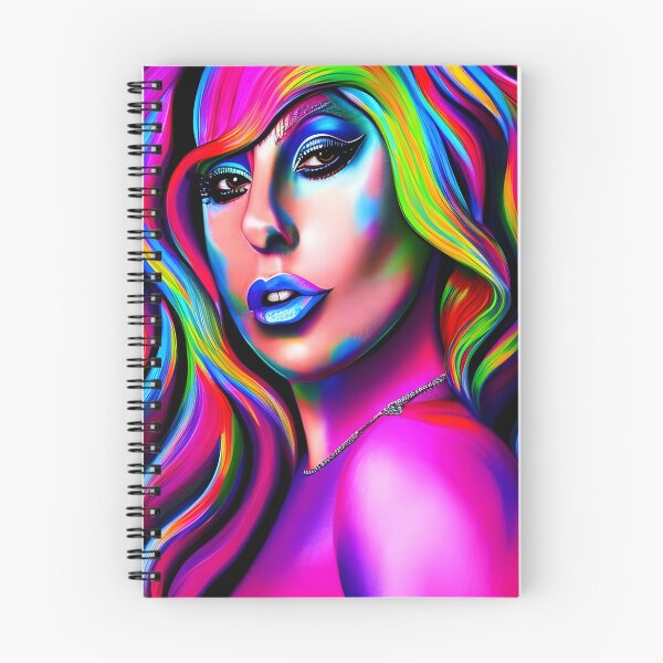 Item preview, Beautiful woman in colorful hologram style - rainbow colors designed and sold by Dalive.