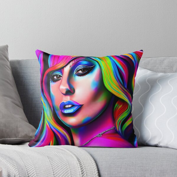 Item preview, Beautiful woman in colorful hologram style - rainbow colors designed and sold by Dalive.