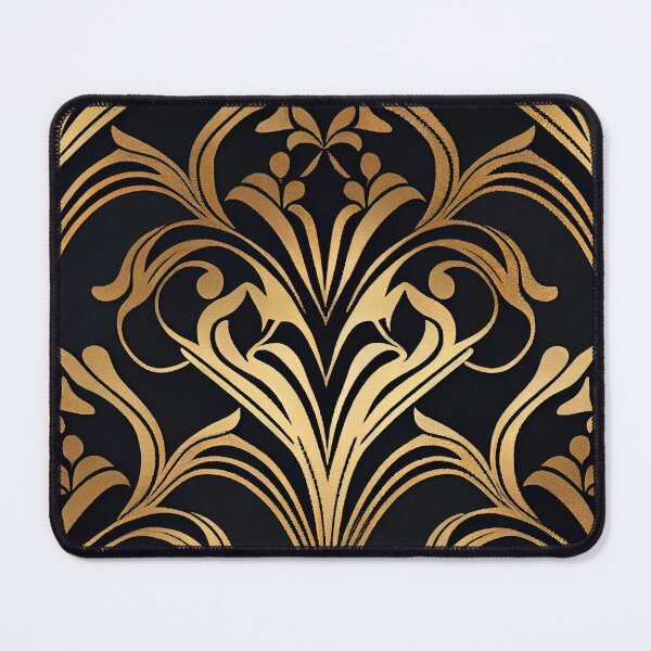 Item preview, Monochromatic Hollywood Regency Pattern Digital Painting designed and sold by CodeAndColors.