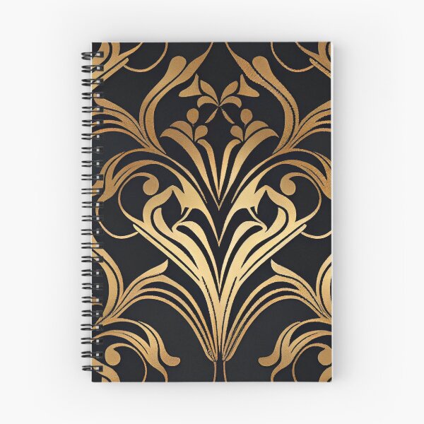 Item preview, Monochromatic Hollywood Regency Pattern Digital Painting designed and sold by CodeAndColors.