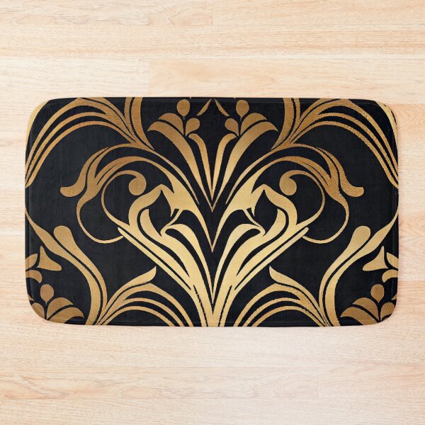 Item preview, Monochromatic Hollywood Regency Pattern Digital Painting designed and sold by CodeAndColors.