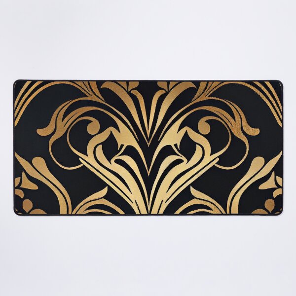 Item preview, Monochromatic Hollywood Regency Pattern Digital Painting designed and sold by CodeAndColors.