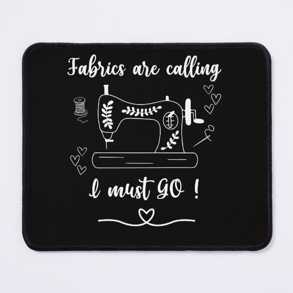 Item preview, sewing machine, fabric, sewing addicted designed and sold by ijustwannaplay.