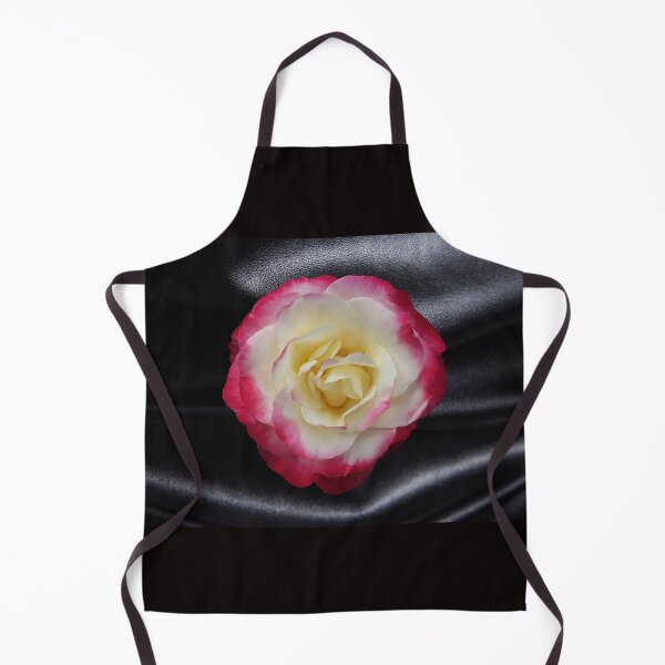 Item preview, Magenta Rose With White Center On Black Leather designed and sold by PPPimp.