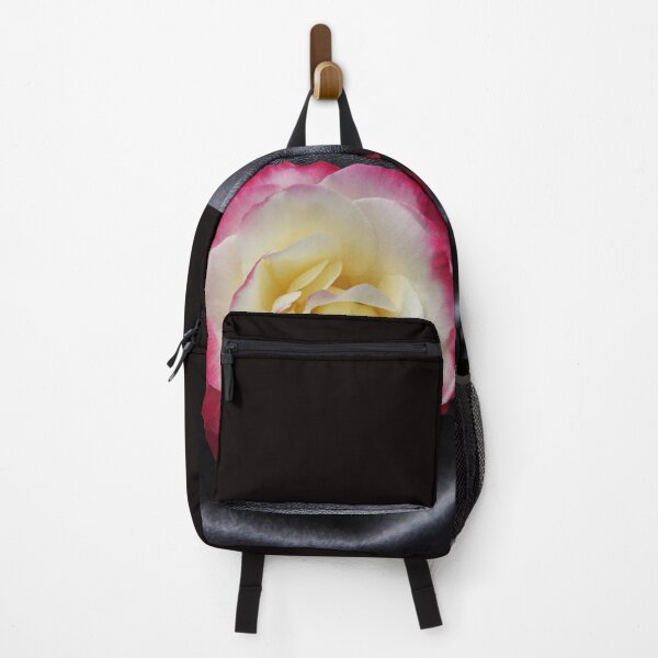 Item preview, Magenta Rose With White Center On Black Leather designed and sold by PPPimp.