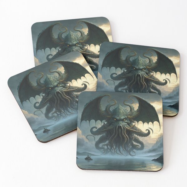 Item preview, Cthulhu Over the Lake Painting #2 designed and sold by Artistic Pandas.
