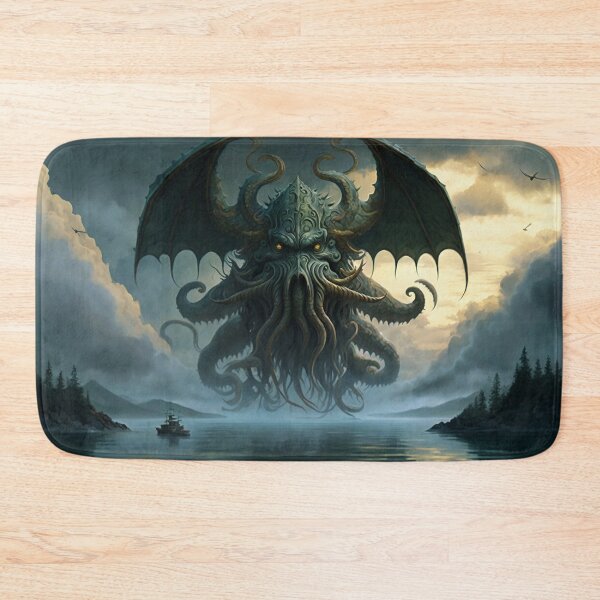 Item preview, Cthulhu Over the Lake Painting #2 designed and sold by Artistic Pandas.