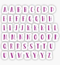 Alphabet Sticker