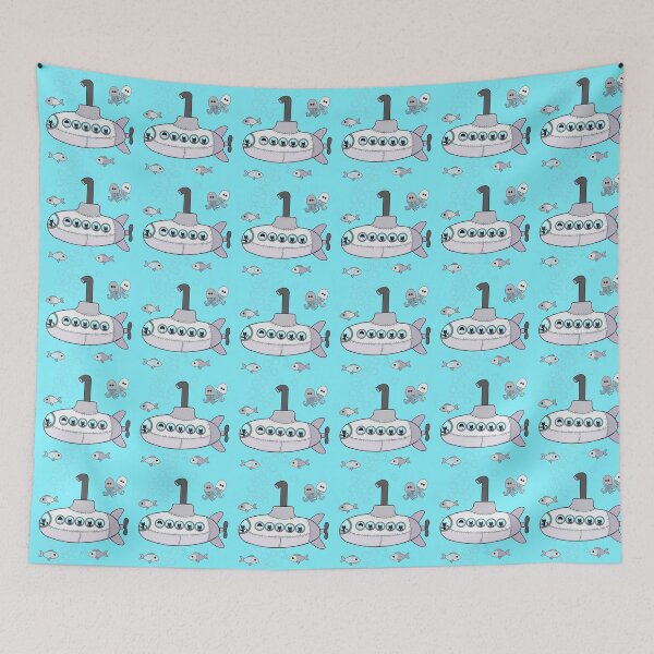 Item preview, Kitty grey submarine adventure  designed and sold by QuirkyCatz.