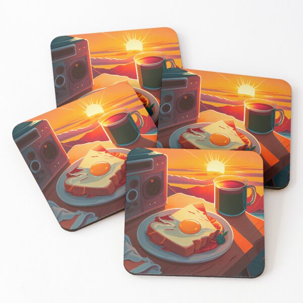 Item preview, Breakfast of Champions A Sunrise Jam Digital Painting designed and sold by CodeAndColors.