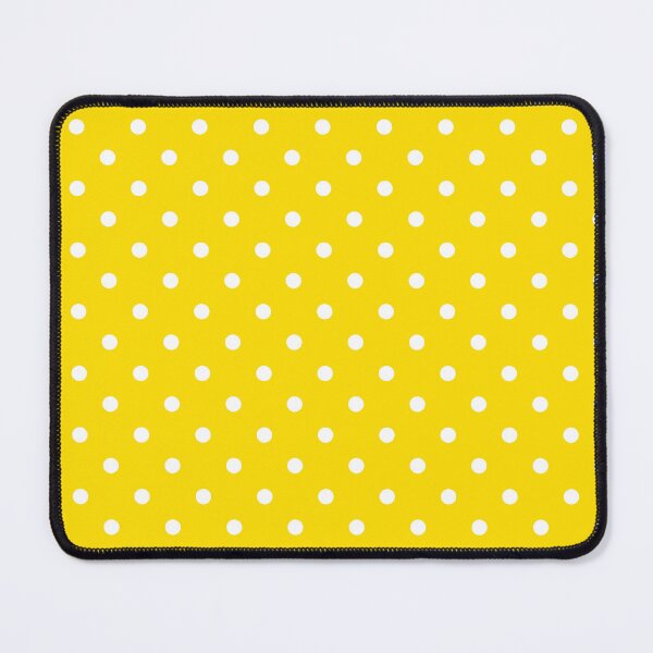Item preview, White Polka Dots on Yellow Background designed and sold by starrylite.