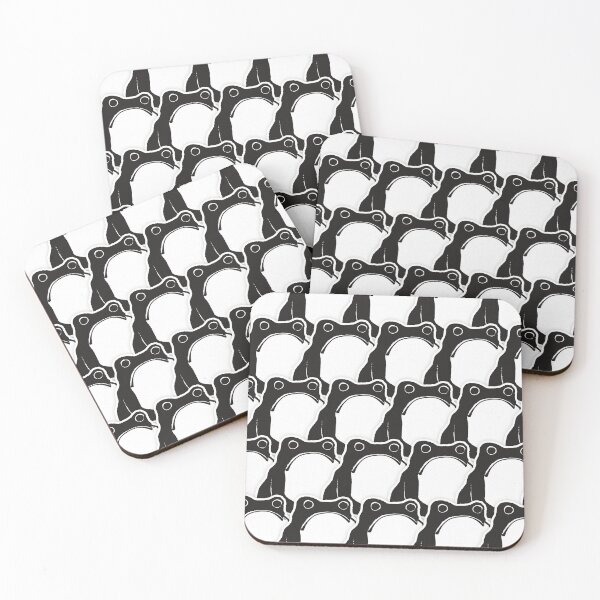 Item preview, Japanese Large Frogs Watercolor Pattern, Black designed and sold by MadfishDesigns.