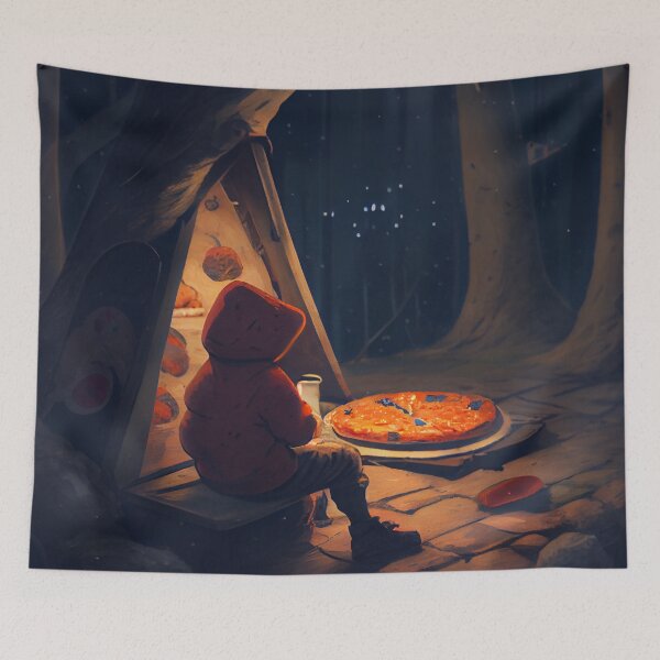 Item preview, Solitude and a Slumbering Snack Digital Painting designed and sold by CodeAndColors.