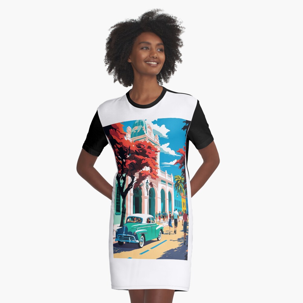 Item preview, Graphic T-Shirt Dress designed and sold by AI-nspiration.