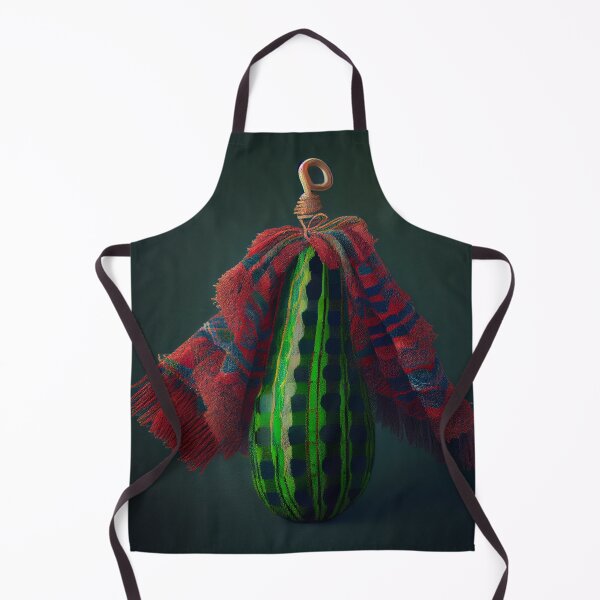 Artikelvorschau, A Cucumbers Quivering Tassel on a Zigzag Tartan Digital Painting entworfen und verkauft von CodeAndColors.