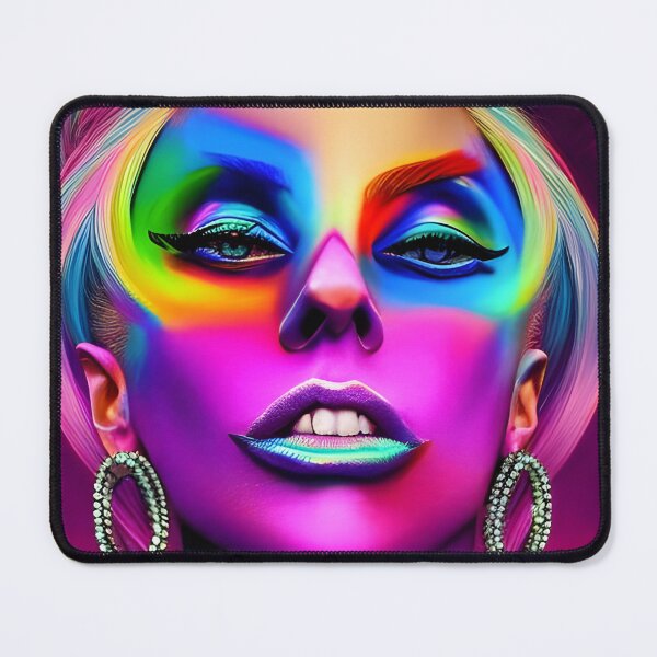 Item preview, Pop Art Girl in Hologram Style - Rainbow Colors designed and sold by Dalive.
