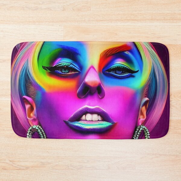 Item preview, Pop Art Girl in Hologram Style - Rainbow Colors designed and sold by Dalive.