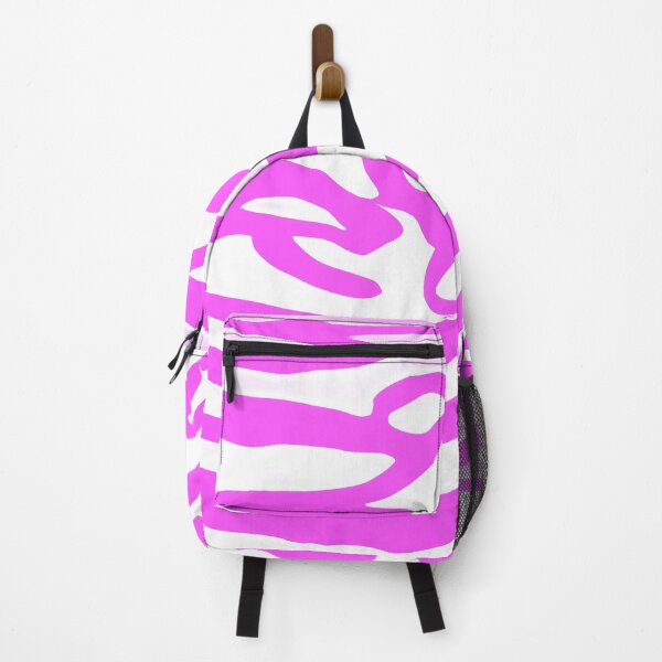Item preview, Pink and White Abstract Zebra Stripes designed and sold by asurtiumgreen.