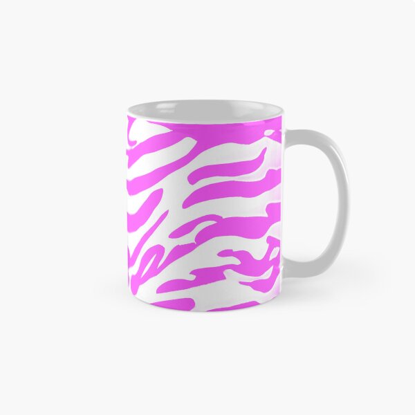 Item preview, Pink and White Abstract Zebra Stripes designed and sold by asurtiumgreen.