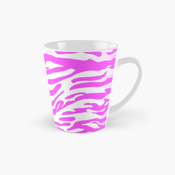 Item preview, Pink and White Abstract Zebra Stripes designed and sold by asurtiumgreen.