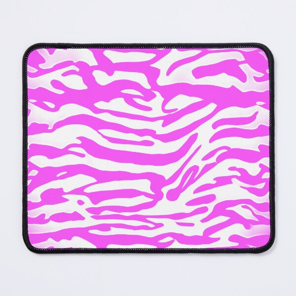 Item preview, Pink and White Abstract Zebra Stripes designed and sold by asurtiumgreen.