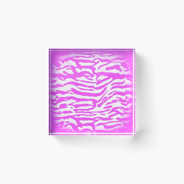 Item preview, Pink and White Abstract Zebra Stripes designed and sold by asurtiumgreen.