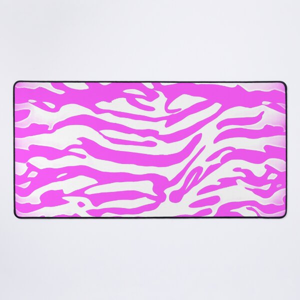 Item preview, Pink and White Abstract Zebra Stripes designed and sold by asurtiumgreen.