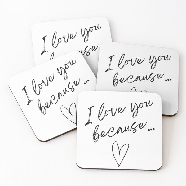 Item preview, I Love you because... designed and sold by susyrdesign.