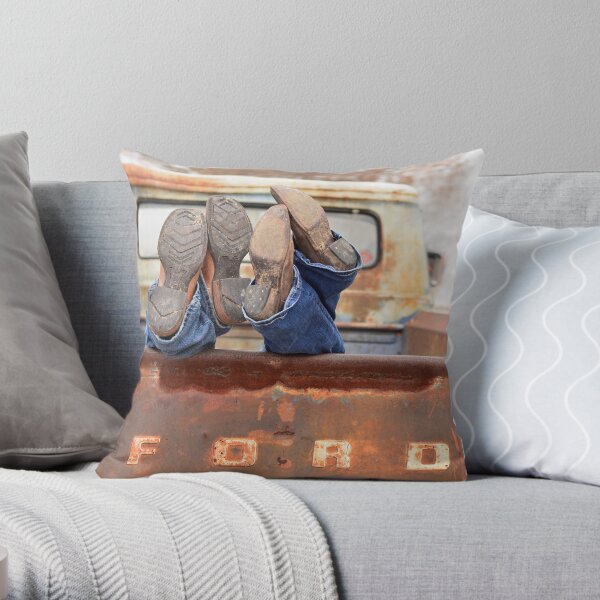 Relaxin' Country Style Throw Pillow