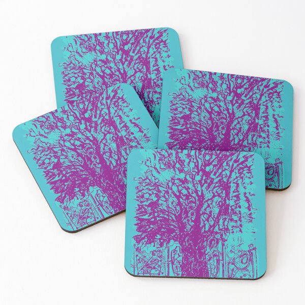 Item preview, pink tree - psychedelic colorful stylish designed and sold by Jean CLEMENSON.
