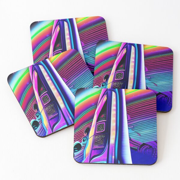 Item preview, Psychedelia Rainbow Spaceship designed and sold by fergyfilms.