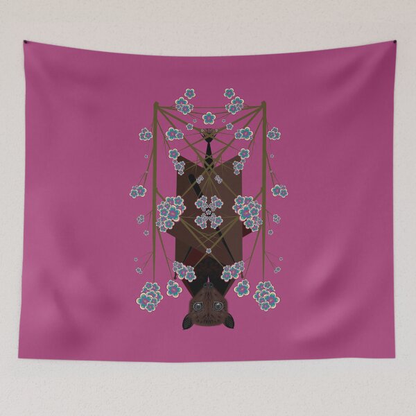 Item preview, Flying Fox With Peculiar Branches - Boysenberry designed and sold by Elisa Yinh Creative.