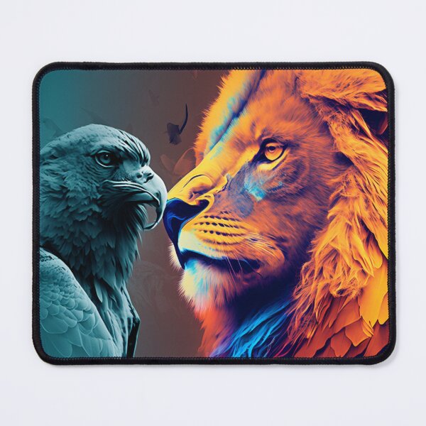 Item preview, Eagle and Lion Digital Artwork designed and sold by FRSquare.