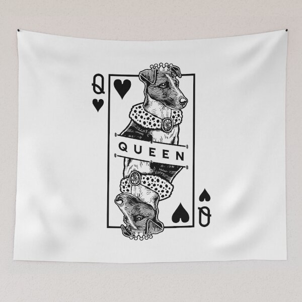 Item preview, Smooth Fox Terrier Queen Of Hearts SFT Foxie Dog Lover designed and sold by GrandeDuc.