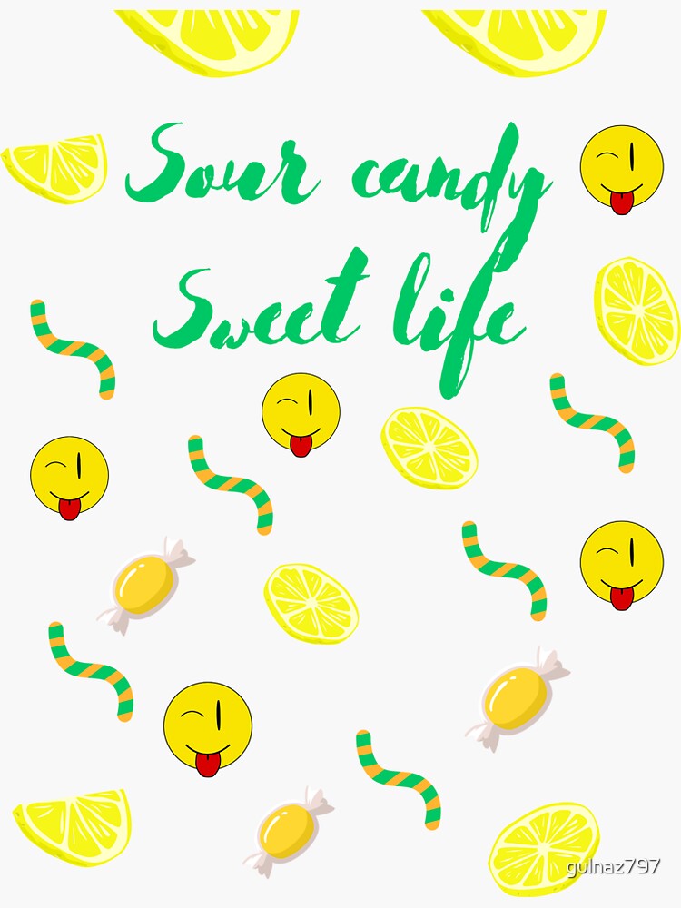 " bitter sour sweet candy sour face emoji ,truffle,lemon,yellow candy