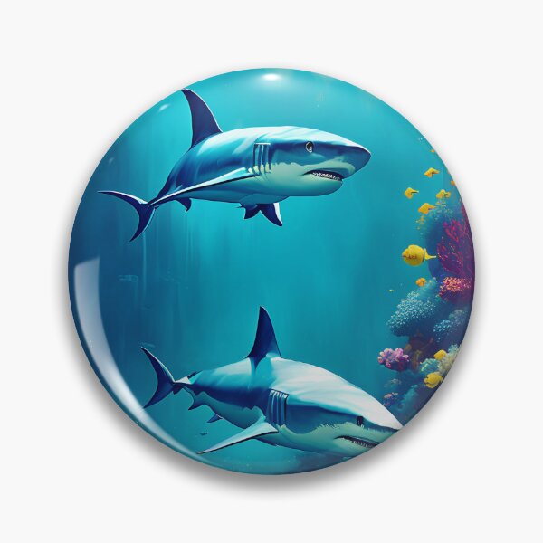 Item preview, Shark Underwater Art Deep Ocean designed and sold by Blok45.