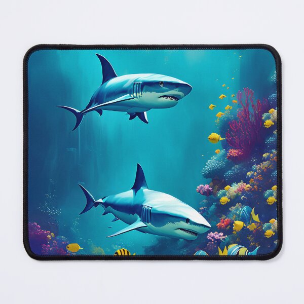 Item preview, Shark Underwater Art Deep Ocean designed and sold by Blok45.