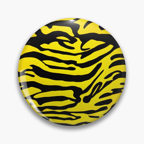 Item preview, Yellow and Black Abstract Zebra Stripes designed and sold by asurtiumgreen.