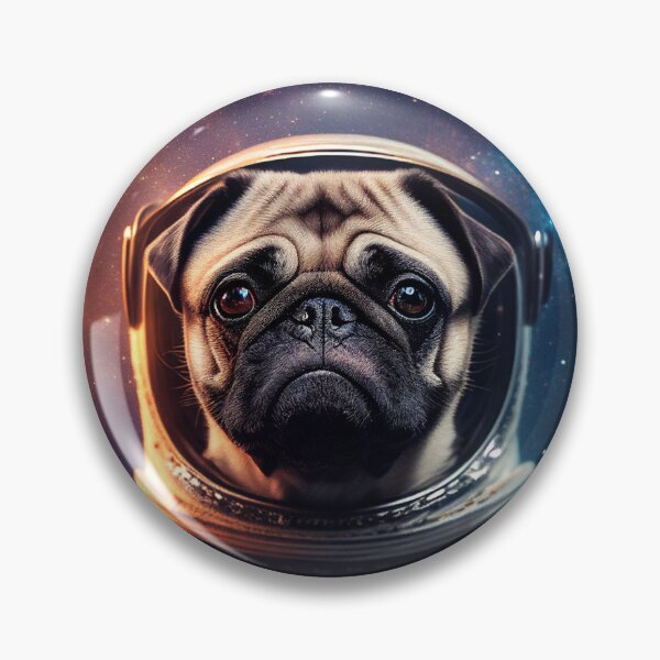 Item preview, Pug In Space: Adorable Astronaut Adventure Awaits designed and sold by laurxy.