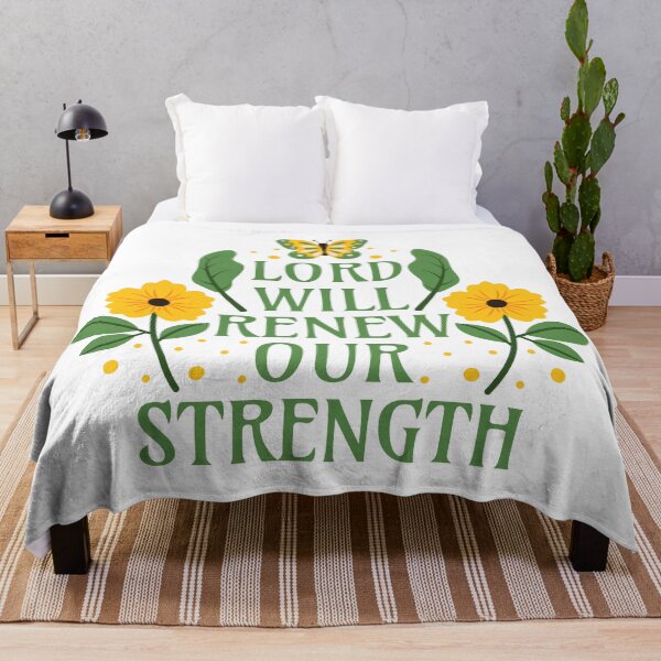 Item preview, Lord Will Renew Our Strength - Bible Verse Quotes Isaiah 40:31 designed and sold by Millusti.